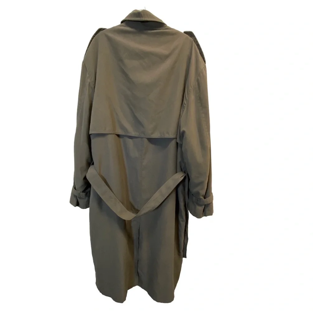 Vintage BILL BLASS Men’s Trench Coat With Hood Size XXL - Picture 3 of 16